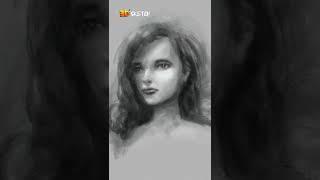 3D Sketch - A Woman #shorts