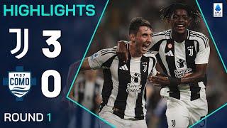 JUVENTUS-COMO 3-0 | HIGHLIGHTS | Bianconeri off to a shimmering start | Serie A 2024/25