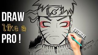  ️ Naruto Sage Mode TUTORIAL   #sketch #art #artist #viral #trending #naruto #anime #drawing