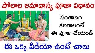 Polala Amavasya Pooja in Telugu || Shravana Amavasya pooja || polala Amavasya pooja vidhanam