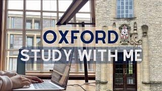 2 HOUR STUDY WITH ME | Rainy Afternoon | Pomodoro Timer | St Anne's College | University of Oxford