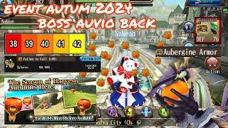 toram online - event autum 2024 farm dye & limited boss auvio is back review - yusagi