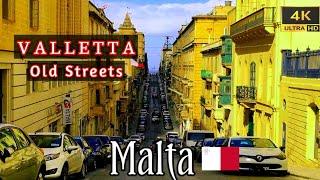 Valletta Old (strait) Streets, Malta  [4K] #travelarc #valleta #malta