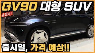 제네시스 대형 SUV GV90 출시일부터 가격까지 최신정보 완벽 정리!!