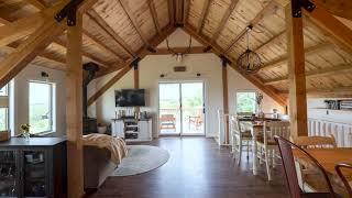 Post and Beam Garage Below, Living Space on Top