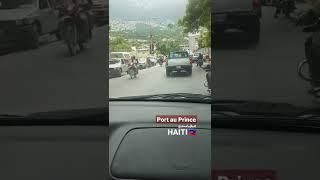 Driving through Port au Prince, Haiti