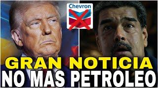 ¡ÚLTIMO!  Trump SUSPENDE INMEDIATAMENTE Las licencias PETROLERAS con el régimen.