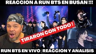 BTS cantando RUN BTS en VIVO ( BUSAN) Reaccion y analisis !!!!