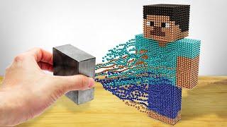 I Built Minecraft using Magnets IRL