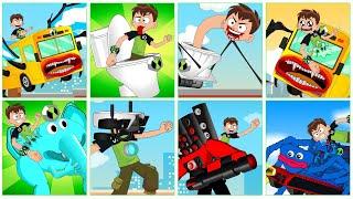 Best Of Ben 10 Skibidi Toilet, Titan Speakerman | Fanmade Transformation