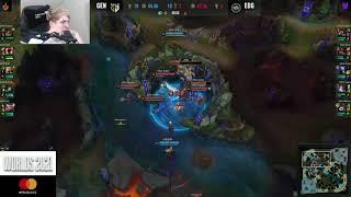 LS' MIC WENT BOOM: LIVE REACTION TO CLID'S BARON STEAL - GAME 2 GENG VS EDG WORLDS 2021