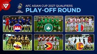  AFC Asian Cup 2027 Qualifiers Play-off Round Pots Draw Results