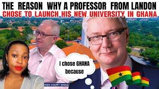 A PROFESSOR FROM LANDON LAUNCHES HIS NEW UNIVERSITY HUB IN GHANA 