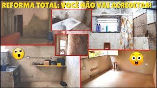 Reforma TOTAL e COMPLETA em uma CASA ANTIGA! Do início ao fim! Passo a passo INCRÍVEL! NUNCA VISTO!