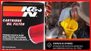 K&N Motorcycle Oil Filter: High Performance, Premium, Designed to be used with Synthetic