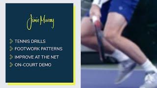 Footwork Patterns for Tennis Players | Volley Drills | On-Court Demo | Jamie Murray