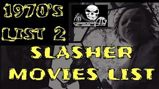 Slasher Movies List - 1970’s Slasher Movies List 2