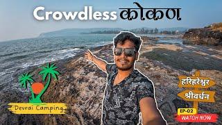 I visited the famous beaches of KOKAN having no CROWD | Shrivardhan-Harihareshwar | Vlog-10