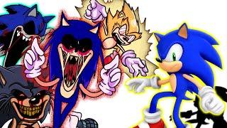 SONIC VS SONIC.EXE MEGA VIDEO!!! Tails.exe