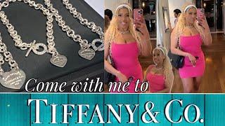 Come SHOPPING with me at TIFFANY & CO. | Trying on TIFFANY & CO. Necklaces