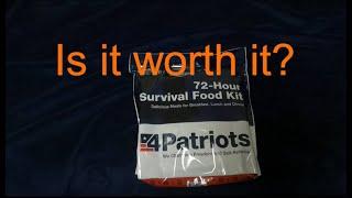 4Patriots 72hr Survival Food Review