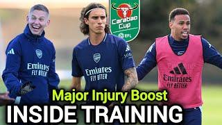 INSIDE TRAINING: Arsenal Refocus After Everton Draw, Zinchenko and Calafiori Return to Training