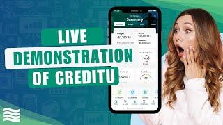 Live Demonstration of the Personal Finance App: CreditU