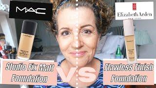 Flawless Foundation for Mature Skin | MAC Studio Fix Matt VS Elizabeth Arden Flawless Finish Review