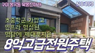 [구미전원주택]북봉산아래 도심권 제대로 지은 지하사무실(지상1층)있는 2층 복층 전원주택매매