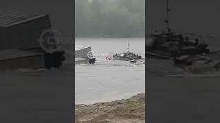 ЧП на севере Амурской области: течением снесло паромную переправу с автомобилем