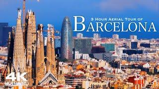 [4K] Best of BARCELONA 2025  3 Hour Drone Aerial Relaxation Film UHD | Catalunya Spain