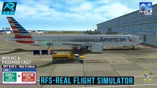 RFS - Real Flight Simulator - London to Dallas||Full Flight|B777||American||FullHD|RealRoute