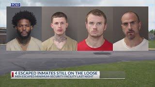 Four escaped inmates still on the loose
