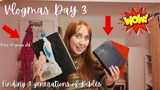 FINDING 3 GENERATIONS OF BIBLES & HOLY WATER FROM LOURDES IN FRANCEVLOGMAS 2023 DAY 3 #vlogmas2023