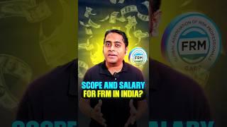 Scope and Salary For FRM In India | #fintelligents #frm