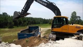 Volvo 160C Excavator Loading Out Dirt