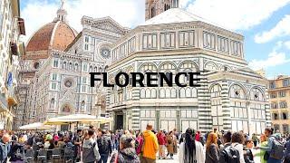 [4K] Walking Tour of Florence  : The heart of Renaissance Bistecca alla Fiorentina  Apr. 2023