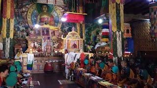 नाम्खाख्युङजुङ गुम्बा याल्बाङमा वज्रगुरु पुजा Bajra Guru Worship in  Namkha Khyung Dzong Monastery.