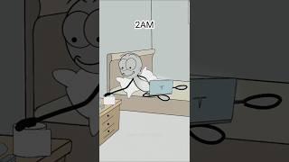 watching a Netflix movies before a good sleep.  (best animation memes) #shorts