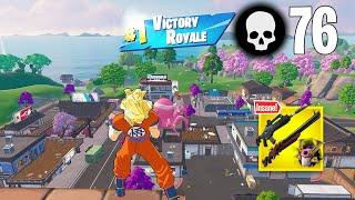 76 Elimination Solo Vs Squads Wins (Fortnite Chapter 6 Season 1 PS4 Controller Gameplay)