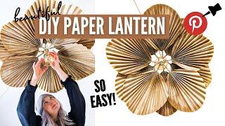 *SUPER EASY* diy paper lantern...because pinterest made me do it. | EP 4