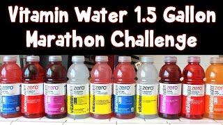 Marathon Challenge: 1.5 Gallons of Vitamin Water (200 ounces) | FreakEating vs the World 129