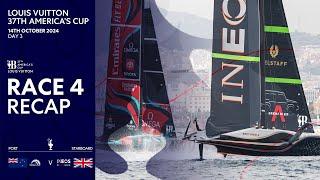 Louis Vuitton 37th America's Cup Race 4 Recap | Emirates Team New Zealand vs INEOS Britannia