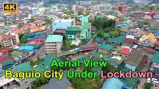 Aerial view of Baguio City under Lockdown due to covid-19