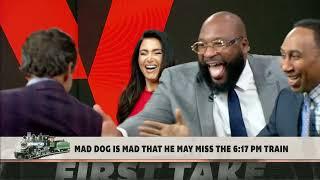 'WE GOT HER' ️ Mad Dog and Swagu get WILD trying to figure out if Molly has a date after First Take