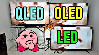 QLED vs OLED vs LED: Diferencias y Similitudes / ¿Cuál es mejor?