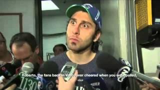 Dumb Reporter Asks a Very Funny Question to Roberto Luongo