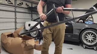 Street Faction Nissan s13 240sx Chassis Mount Wing Unboxing + Install