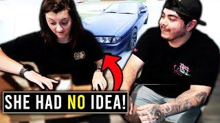 BRAND NEW TIRES FOR THE DRIFT SKYLINE! | SHE WASN'T EXPECTING THIS!