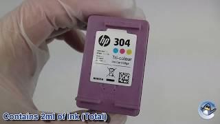 Inside HP 304 Tri-Colour Ink Cartridge (N9K05AE)